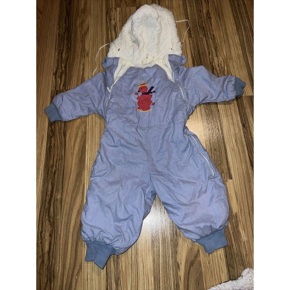 Vintage Cute Togs Tailored By New York Snow Suit Infant Baby Kids‎ Child